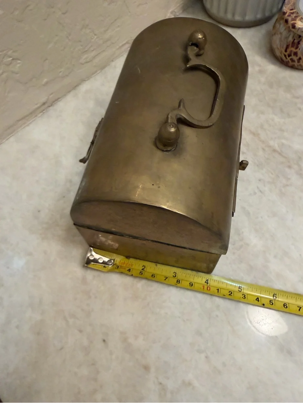 Vintage Enesco brass box 6”